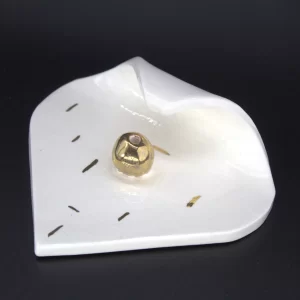 Portaincenso in ceramica, Carta in piega