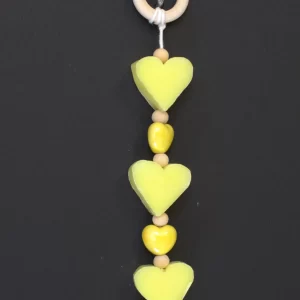 Treccia saponi a cuore limone decorata